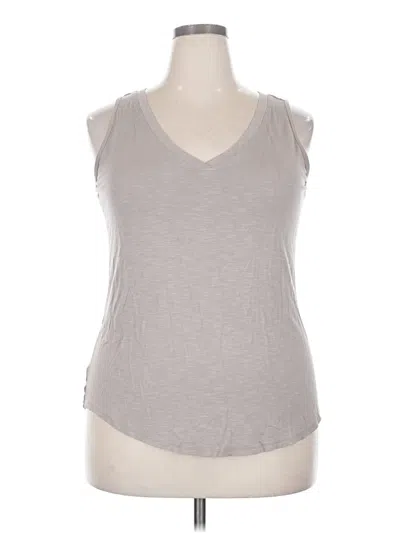 Pre-owned 24/7 Maurices Sleeveless T-shirt In Gray