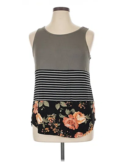 Pre-owned 24/7 Maurices Sleeveless T-shirt In Gray