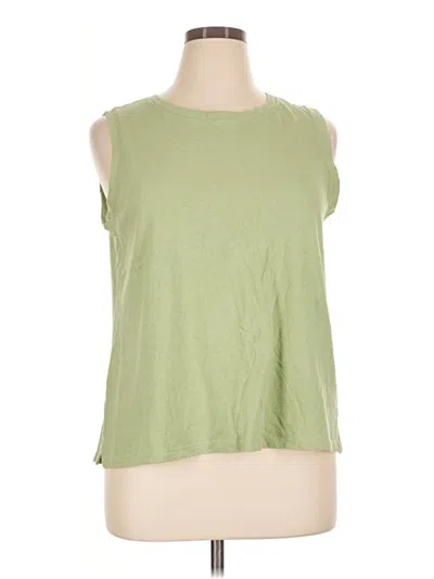 Pre-owned 24/7 Maurices Sleeveless T-shirt In Green