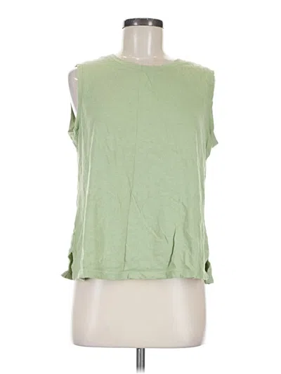 Pre-owned 24/7 Maurices Sleeveless T-shirt In Green