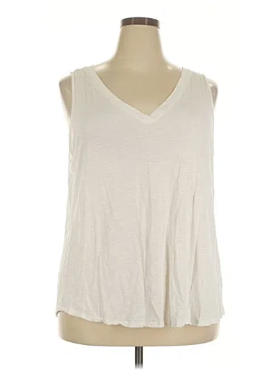 Pre-owned 24/7 Maurices Sleeveless T-shirt In Ivory