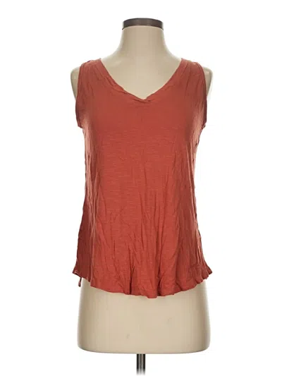 Pre-owned 24/7 Maurices Sleeveless T-shirt In Orange