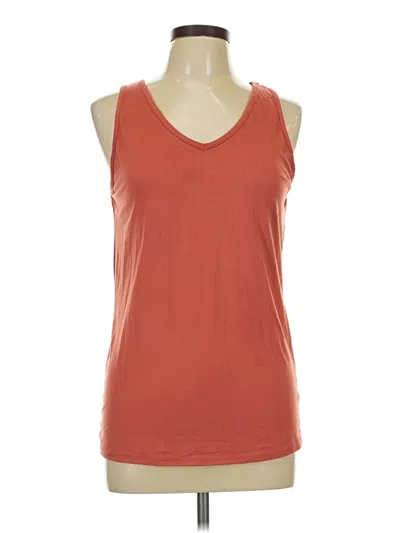 Pre-owned 24/7 Maurices Sleeveless T-shirt In Orange
