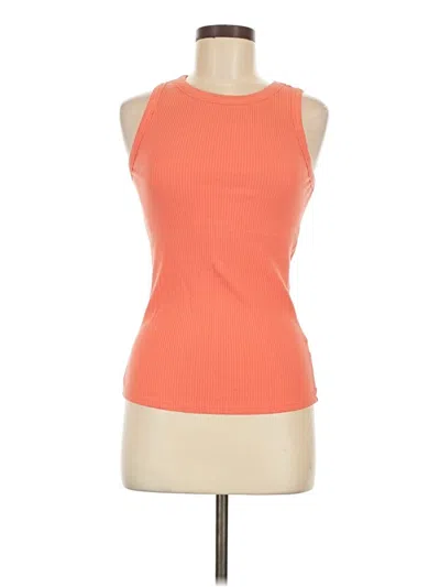 Pre-owned 24/7 Maurices Sleeveless T-shirt In Orange