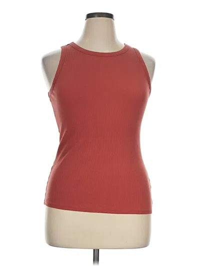 Pre-owned 24/7 Maurices Sleeveless T-shirt In Orange
