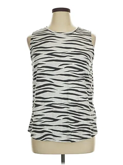 Pre-owned 24/7 Maurices Sleeveless T-shirt In Silver