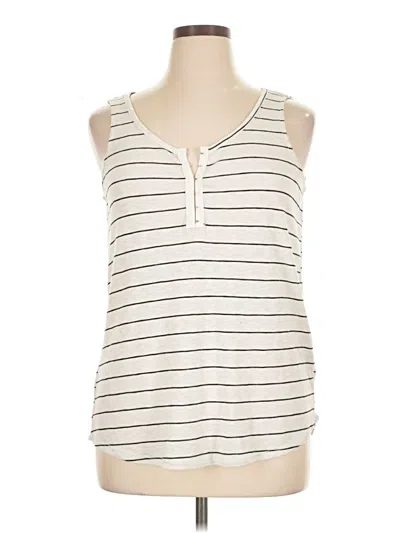 Pre-owned 24/7 Maurices Sleeveless T-shirt In White