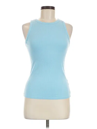 Pre-owned 24/7 Maurices Tank Top Blue Halter Neckline Tops