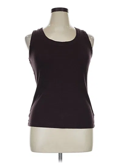Pre-owned 24/7 Maurices Tank Top Brown Halter Neckline Tops