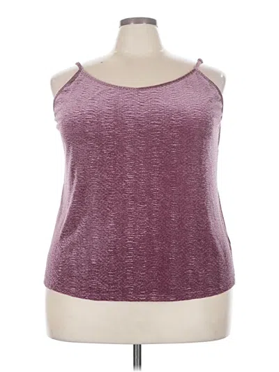 Pre-owned 24/7 Maurices Tank Top Burgundy Halter Neckline Tops