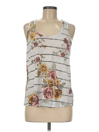 Pre-owned 24/7 Maurices Tank Top Gray Halter Neckline Tops