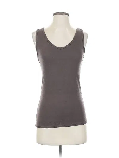 Pre-owned 24/7 Maurices Tank Top Gray Strapless Neckline Tops