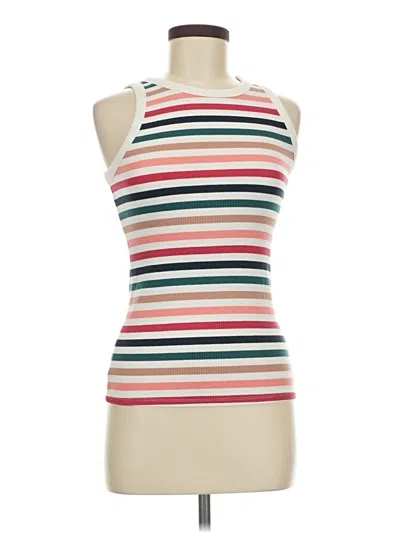 Pre-owned 24/7 Maurices Tank Top Ivory Halter Neckline Tops