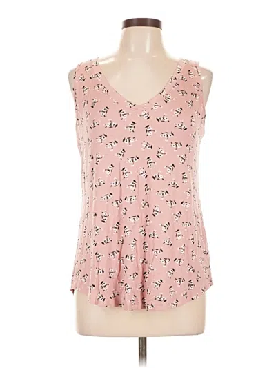 Pre-owned 24/7 Maurices Tank Top Pink Sweetheart Neckline Tops