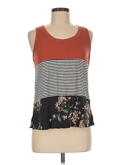 Pre-owned 24/7 Maurices Tank Top Red Strapless Neckline Tops