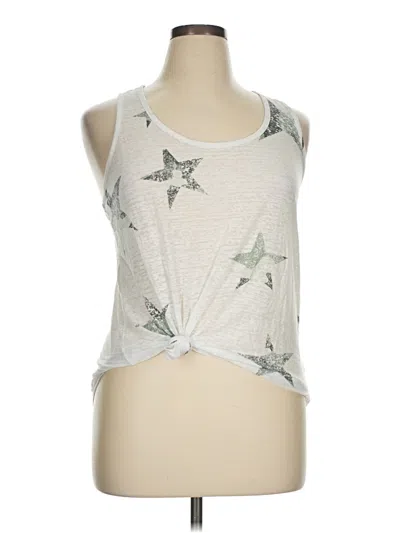Pre-owned 24/7 Maurices Tank Top Silver Halter Neckline Tops