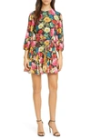 ALICE AND OLIVIA MINA FLORAL BELTED MINIDRESS,CC002P91538