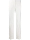 Blanca Vita Pamela Straight Leg Trousers In White