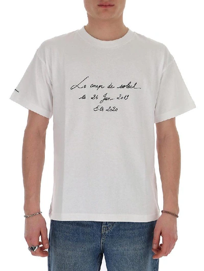 Jacquemus Le Coup De Soleil Embroidered T In White