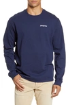 Patagonia Line Logo Long Sleeve Responsibili-tee T-shirt In Classic Navy