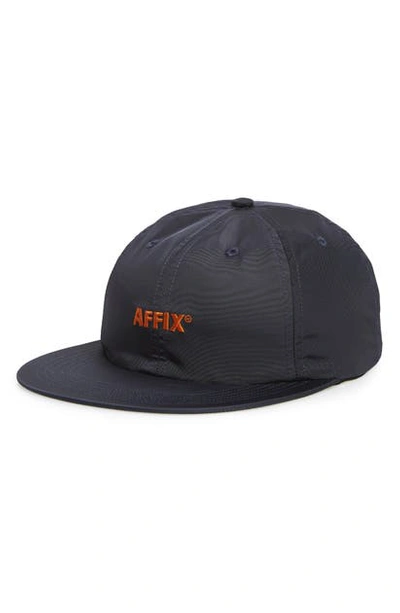 Affix Logo Embroidered Baseball Cap In Navy