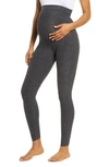 Beyond Yoga Love The Bump Capri Maternity Leggings In Black-charcoal