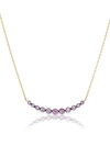 SORELLINA OTTO PINK SAPPHIRE WEDDING NECKLACE,OT304