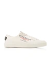 GIVENCHY TENNIS LIGHT LOGO-PRINT CANVAS LOW-TOP SNEAKERS,754054