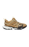 Balenciaga Metallic Track Sneakers In Gold