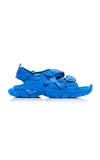 Balenciaga Track Touch-strap Sandals In Screen Blue