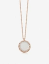 ASTLEY CLARKE PALOMA 18CT ROSE-GOLD PLATED MOONSTONE LOCKET NECKLACE,R00101945