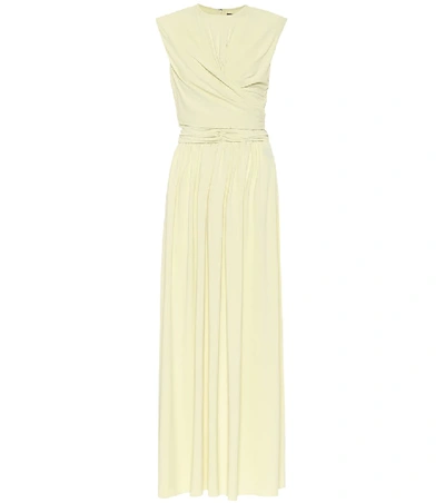 Isabel Marant Guciene Jersey Midi Dress In Yellow