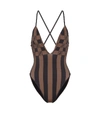 FENDI Logo swimsuit,P00469137