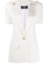 BALMAIN OVERSIZED-LAPEL SHORT-SLEEVE BLAZER