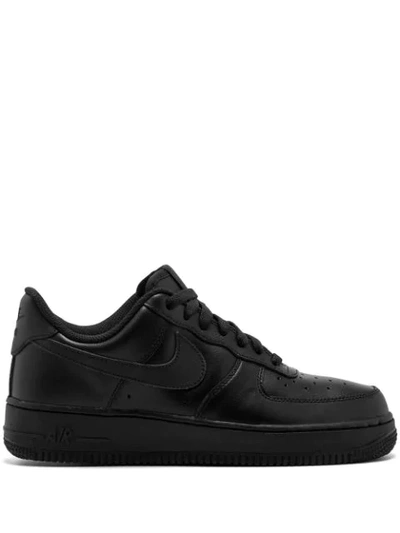 Nike Black Air Force 1 '07 Sneakers In Black/black