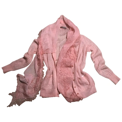 Pre-owned Ermanno Scervino Wool Cardigan In Pink