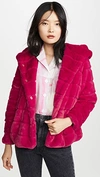 APPARIS Goldie Hooded Faux Fur Coat
