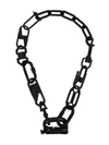 Ambush Black Carabiner Chain Necklace In Black