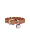 MIU MIU WOVEN NAPPA LEATHER BRACELET