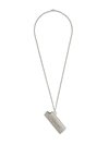 Ambush Embossed Lighter Case Necklace In Silver
