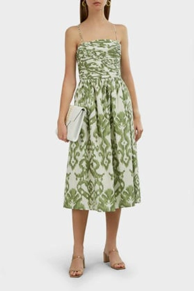 Andres Otalora Alicia Ikat-print Cotton Dress