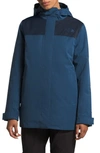 The North Face Menlo Insulated Parka In Shady Blue/ Urban Navy