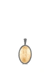 John Hardy Women's Classic Chain 18k Yellow Gold & Sterling Silver Oval Enhancer Pendant In Gold/ Silver