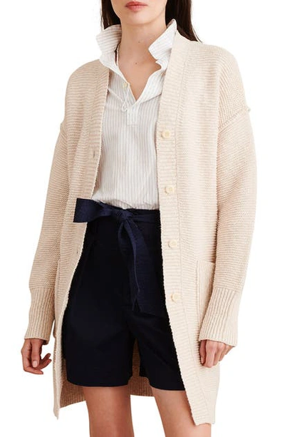 Alex Mill Longline Cardigan In Wheat