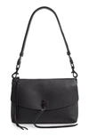 Rebecca Minkoff Darren Zip Leather Crossbody Bag In Black