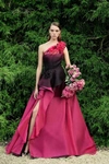 MARCHESA ONE SHOULDER TULLE AND ORGANZA BALL GOWN,SS20-9813-12-1