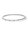 IPPOLITA STARDUST THIN HINGED BANGLE IN STERLING SILVER WITH DIAMONDS,PROD229870100