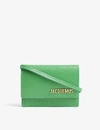 JACQUEMUS Bello mini leather cross-body bag,33360125