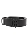 BURBERRY TB MONOGRAM LEATHER BELT,8028363