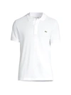 Lacoste Men's Slim-fit Piqué Polo Shirt In White